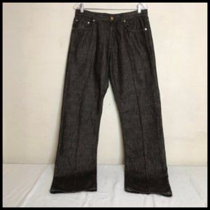 Zegna Made In Italy Brown Classic Fit Regular Rise Mens Jeans Size 33